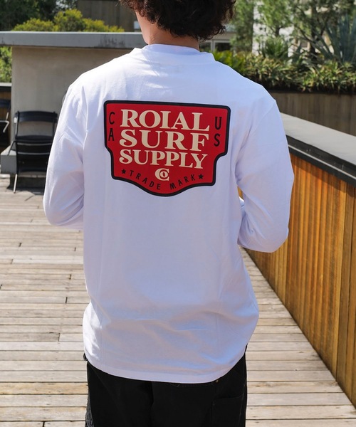 roial（ロイアル）の「DESIGN TEE/ROIAL(ロイアル)スタンダードフィットバックプリントロングカットソー（Tシャツ/カットソー・メンズ・ホワイト/ネイビー/グリーン系その他3・LARGE/MEDIUM/X-LARGE）」の2枚目の写真