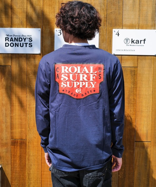 roial（ロイアル）の「DESIGN TEE/ROIAL(ロイアル)スタンダードフィットバックプリントロングカットソー（Tシャツ/カットソー・メンズ・ホワイト/ネイビー/グリーン系その他3・LARGE/MEDIUM/X-LARGE）」の10枚目の写真