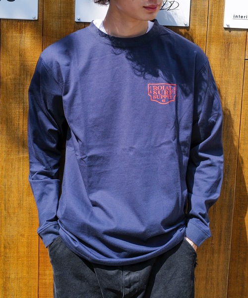 roial（ロイアル）の「DESIGN TEE/ROIAL(ロイアル)スタンダードフィットバックプリントロングカットソー（Tシャツ/カットソー・メンズ・ホワイト/ネイビー/グリーン系その他3・LARGE/MEDIUM/X-LARGE）」の11枚目の写真