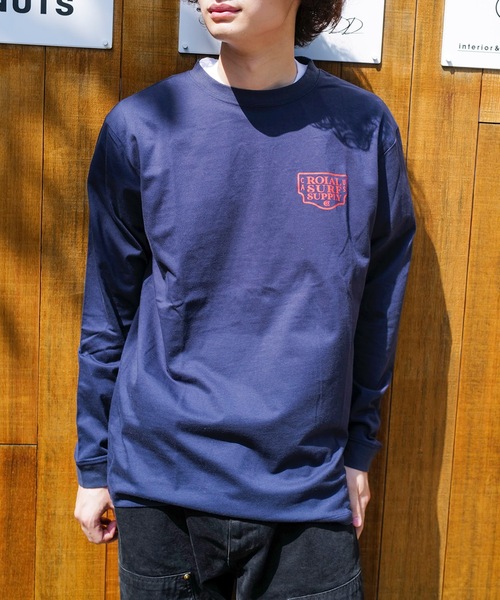 roial（ロイアル）の「DESIGN TEE/ROIAL(ロイアル)スタンダードフィットバックプリントロングカットソー（Tシャツ/カットソー・メンズ・ホワイト/ネイビー/グリーン系その他3・LARGE/MEDIUM/X-LARGE）」の12枚目の写真