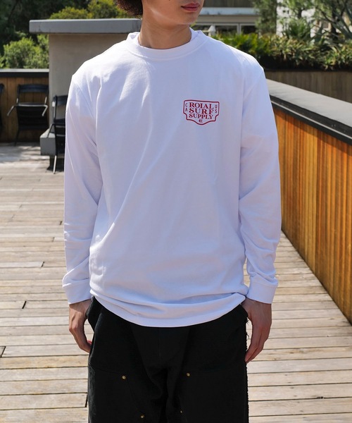 roial（ロイアル）の「DESIGN TEE/ROIAL(ロイアル)スタンダードフィットバックプリントロングカットソー（Tシャツ/カットソー・メンズ・ホワイト/ネイビー/グリーン系その他3・LARGE/MEDIUM/X-LARGE）」の18枚目の写真