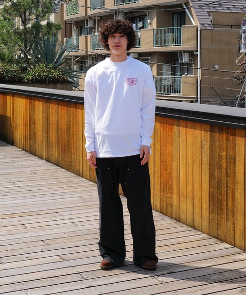 roial（ロイアル）の「DESIGN TEE/ROIAL(ロイアル)スタンダードフィットバックプリントロングカットソー（Tシャツ/カットソー・メンズ・ホワイト/ネイビー/グリーン系その他3・LARGE/MEDIUM/X-LARGE）」の14枚目の写真