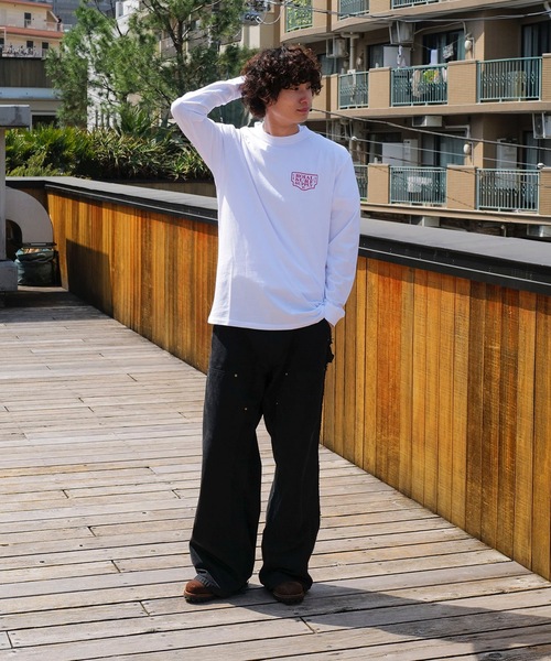 roial（ロイアル）の「DESIGN TEE/ROIAL(ロイアル)スタンダードフィットバックプリントロングカットソー（Tシャツ/カットソー・メンズ・ホワイト/ネイビー/グリーン系その他3・LARGE/MEDIUM/X-LARGE）」の15枚目の写真