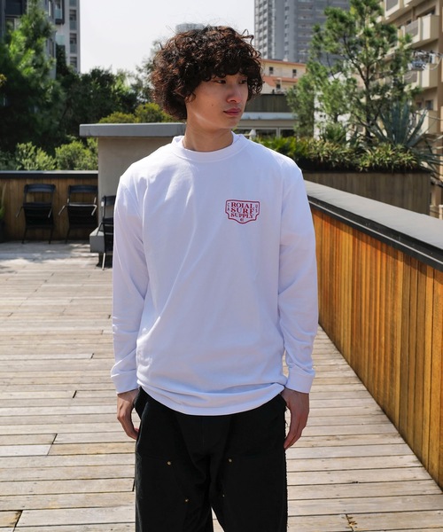 roial（ロイアル）の「DESIGN TEE/ROIAL(ロイアル)スタンダードフィットバックプリントロングカットソー（Tシャツ/カットソー・メンズ・ホワイト/ネイビー/グリーン系その他3・LARGE/MEDIUM/X-LARGE）」の17枚目の写真