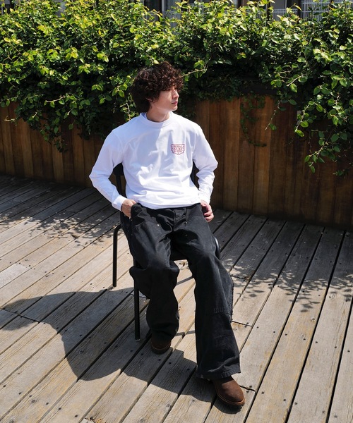 roial（ロイアル）の「DESIGN TEE/ROIAL(ロイアル)スタンダードフィットバックプリントロングカットソー（Tシャツ/カットソー・メンズ・ホワイト/ネイビー/グリーン系その他3・LARGE/MEDIUM/X-LARGE）」の13枚目の写真