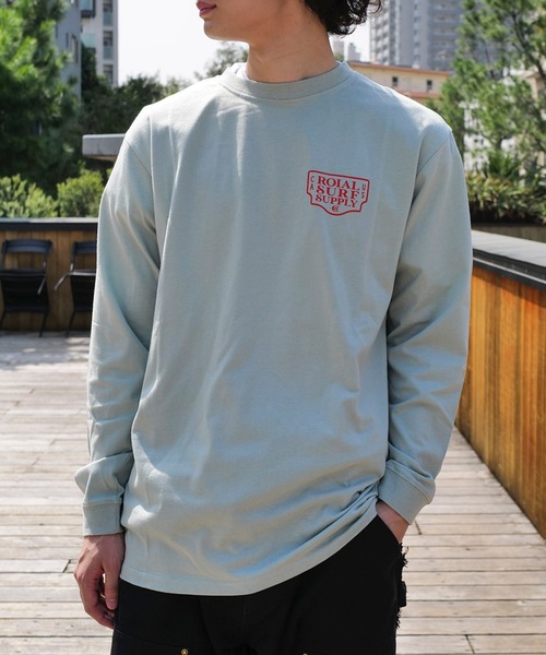 roial（ロイアル）の「DESIGN TEE/ROIAL(ロイアル)スタンダードフィットバックプリントロングカットソー（Tシャツ/カットソー・メンズ・ホワイト/ネイビー/グリーン系その他3・LARGE/MEDIUM/X-LARGE）」の5枚目の写真