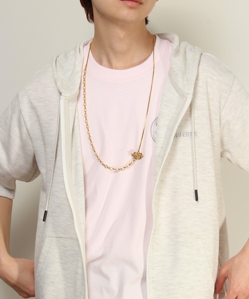 ALWAYS GOOD TIME(オルウェイズグッドタイム)の「デザインチェーン ロングネックレス(ネックレス・レディース・その他1/シルバー系1/ゴールド系1・FREE)」の6枚目の写真