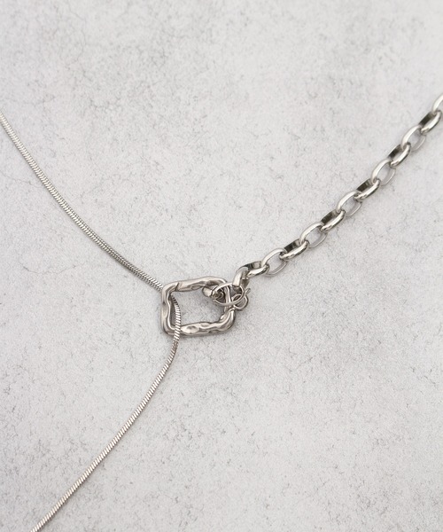 ALWAYS GOOD TIME(オルウェイズグッドタイム)の「デザインチェーン ロングネックレス(ネックレス・レディース・その他1/シルバー系1/ゴールド系1・FREE)」の18枚目の写真