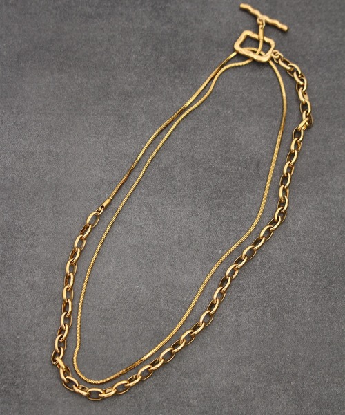 ALWAYS GOOD TIME(オルウェイズグッドタイム)の「デザインチェーン ロングネックレス(ネックレス・レディース・その他1/シルバー系1/ゴールド系1・FREE)」の22枚目の写真