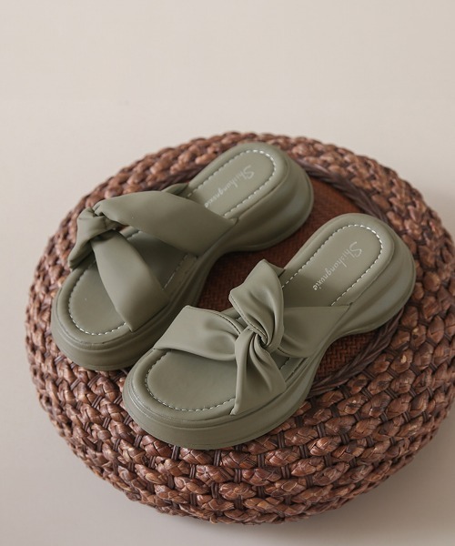 Miniministore（ミニミニストア）の「厚底サンダル ミュールサンダル 美脚 夏（サンダル・レディース・カーキ/ブラック/アイボリー・22.5cm/23.0cm/23.5cm/24.0cm/25.0cm/24.5cm）」の19枚目の写真