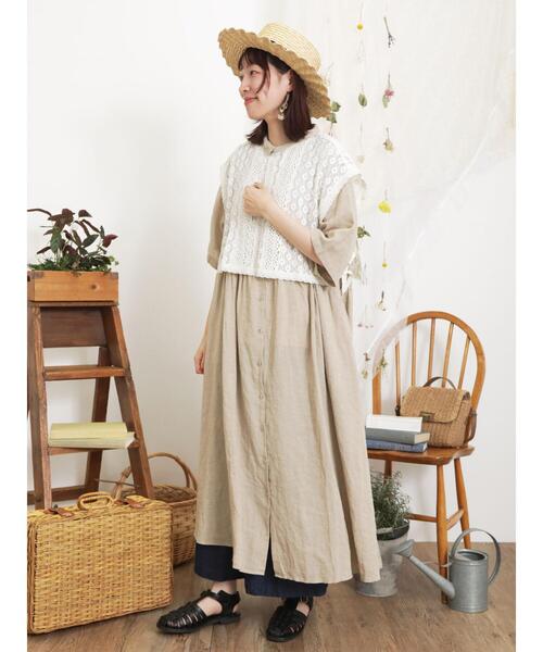 Samansa Mos2(サマンサ モスモス)の「【Sサイズ / WEB限定】レースベストSET前後着ワンピース(ワンピース・レディース・ラベンダー/キナリ/ブラック/ベージュ・M/S)」の20枚目の写真