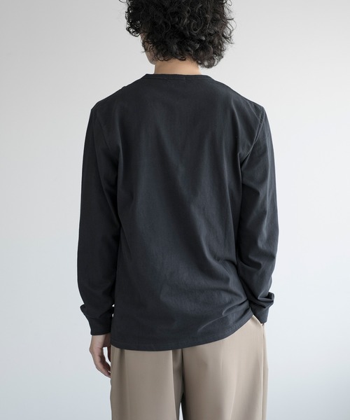 aimoha（アイモハ）の「aimoha men CLASSIC HENLEY LONG SLEEVE（Tシャツ/カットソー・メンズ・グレー/ブラック/ホワイト/ダークグレー/ネイビー・LARGE/X-LARGE/XX-LARGE/XXX-LARGE）」の17枚目の写真