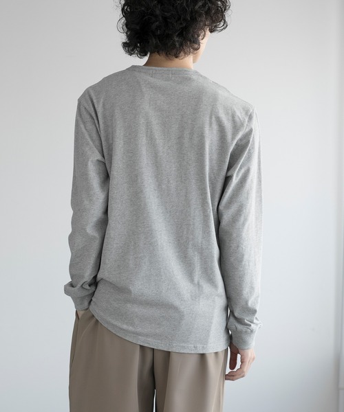aimoha（アイモハ）の「aimoha men CLASSIC HENLEY LONG SLEEVE（Tシャツ/カットソー・メンズ・グレー/ブラック/ホワイト/ダークグレー/ネイビー・LARGE/X-LARGE/XX-LARGE/XXX-LARGE）」の18枚目の写真
