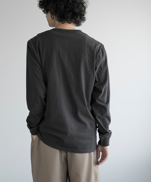 aimoha（アイモハ）の「aimoha men CLASSIC HENLEY LONG SLEEVE（Tシャツ/カットソー・メンズ・グレー/ブラック/ホワイト/ダークグレー/ネイビー・LARGE/X-LARGE/XX-LARGE/XXX-LARGE）」の22枚目の写真