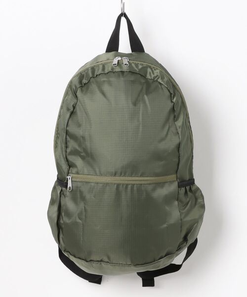FOUND GOOD(ファウンドグッド)の「パッカブルミニリュック(バックパック/リュック・メンズ・ブラック系/グリーン系/ベージュ系/パープル系・FREE)」の3枚目の写真