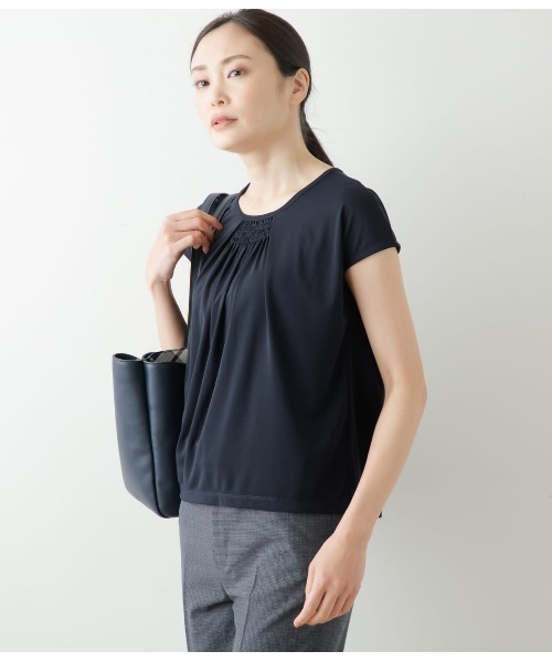 NEWYORKER ニューヨーカー ポロシャツ カットソー ネイビー M （セール  