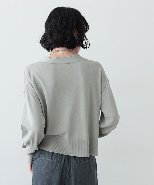 GALLEST（ギャレスト）の「◆リラックスVカーディガン（カーディガン/ボレロ・レディース・ライトグリーン/ブラック/ライトグレー/オフホワイト・38）」の14枚目の写真