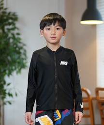 NIKE（ナイキ）の「NIKE/ナイキ キッズ UVケア ラッシュガード 3DスウッシュL/Sハイドロガード NESSE829（ラッシュガード・キッズ）」