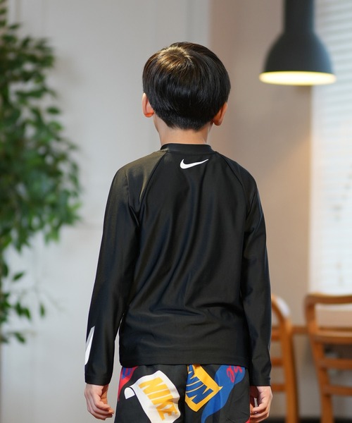 NIKE/ナイキ キッズ UVケア ラッシュガード 3DスウッシュL/S