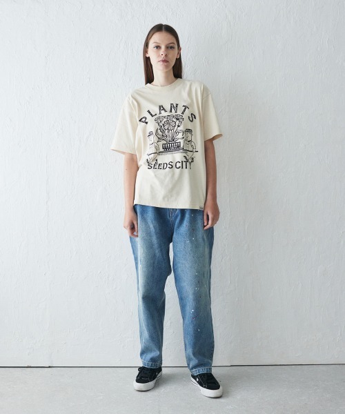 rehacer（レアセル）の「rehacer : Plant Company Fade CS / プラント カンパニー フェイド カットソー（Tシャツ/カットソー・メンズ・スミクロ/アイボリー/ネイビー・LARGE/X-LARGE/SMALL/MEDIUM）」の10枚目の写真