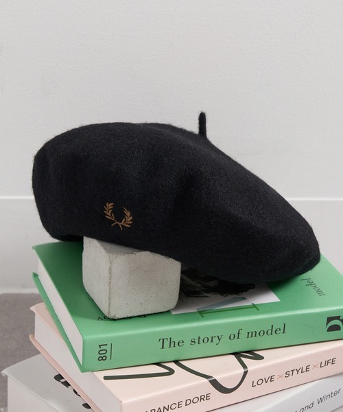 FRED PERRY】BERET フレッドペリー ワンポイントロゴ刺繍 ベレー帽