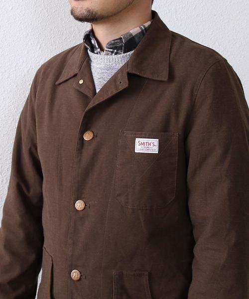 coen(コーエン)の「SMITH別注起毛ショップコート(その他アウター・メンズ・オリーブ/ダークブラウン・LARGE/X-LARGE/SMALL/MEDIUM)」の16枚目の写真