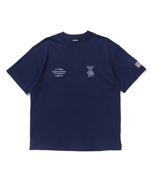 大人気 XLARGE LA VARSITY S/S TEE ディテールにこだわった一着 セール】LA VARSITY S/S TEE（Tシャツ/カットソー）｜XLARGE