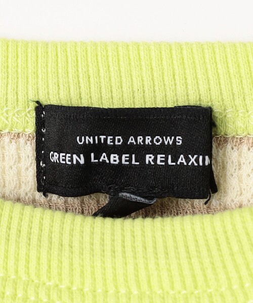 green label relaxing（グリーンレーベルリラクシング）の「TJ ワッフルボーダー×スカート ノースリーブ ワンピース  / キッズ  100cm-130cm（ワンピース・キッズ・ブラック/ブラウン・130cm/120cm/100cm/110cm）」の13枚目の写真