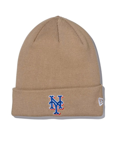 DISCOAT(ディスコート)の「NEWERA MLB BC KNIT COTTON CAP(ニットキャップ/ビーニー・メンズ・アイボリー/ベージュ/ブラック・FREE)」の1枚目の写真