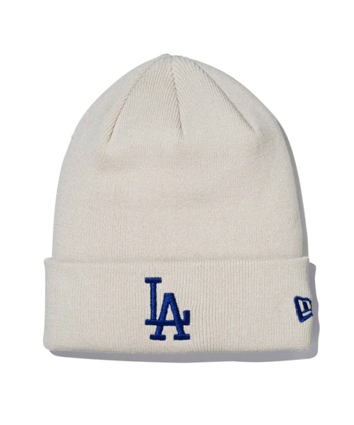 DISCOAT(ディスコート)の「NEWERA MLB BC KNIT COTTON CAP(ニットキャップ/ビーニー・メンズ・アイボリー/ベージュ/ブラック・FREE)」の2枚目の写真