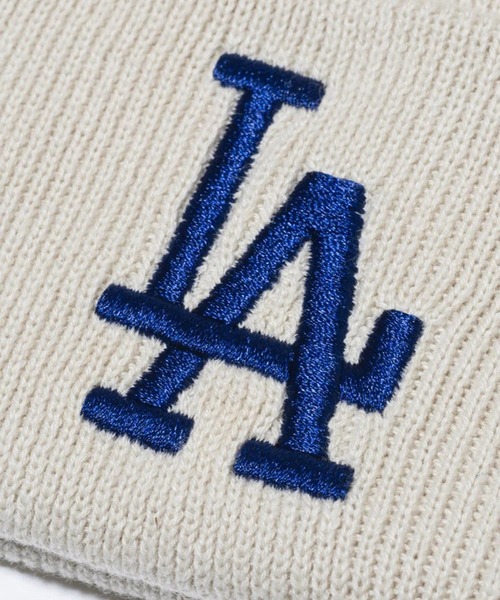 DISCOAT(ディスコート)の「NEWERA MLB BC KNIT COTTON CAP(ニットキャップ/ビーニー・メンズ・アイボリー/ベージュ/ブラック・FREE)」の4枚目の写真
