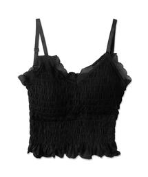 dispark | DISPARK/カップ付きシャーリングフリルキャミソール(キャミソール)