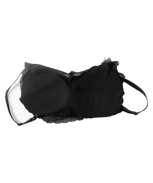 dispark（ディスパーク）の「DISPARK/カップ付きシャーリングフリルキャミソール（キャミソール・レディース・ブラック/ホワイト・FREE）」の11枚目の写真