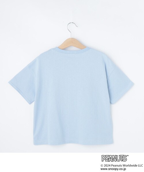PEANUTS(ピーナッツ)の「◆【PEANUTS】プリントゆるTシャツ(Tシャツ/カットソー・キッズ・サックスブルー/ブラック/パープル/オフホワイト・12/11/13/14)」の12枚目の写真