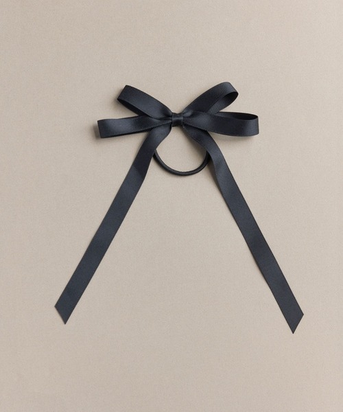 Phoebe（フィービィー）の「クラシックリボンヘアゴム（ヘアゴム・レディース・ブラック・FREE）」の3枚目の写真