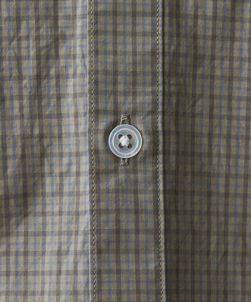 Steven Alan（スティーブンアラン）の「＜Steven Alan＞ コンパクトヤーン チェック リバースシーム シャツ -LOOSE（シャツ/ブラウス・メンズ・ダークグレー/ホワイト/オリーブ・S/M/L/XL）」の17枚目の写真