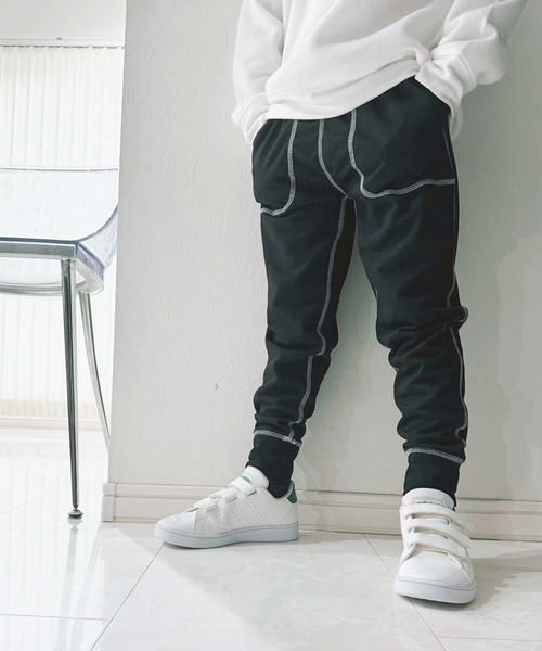 セール】ミニ裏毛 ステッチ スウェットパンツ（スウェットパンツ）｜ZI