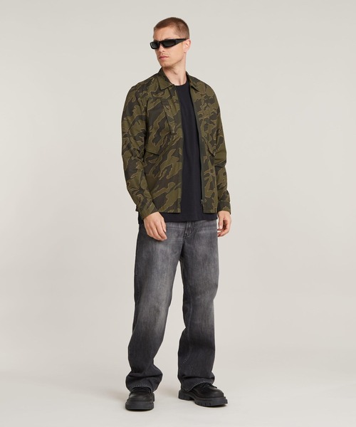 G-STAR(ジースター)の「Slant Pocket Regular Shirt/デザインポケットカモフラジップシャツジャケット(シャツ/ブラウス・メンズ・カモフラージュ・SMALL/MEDIUM/LARGE)」の3枚目の写真