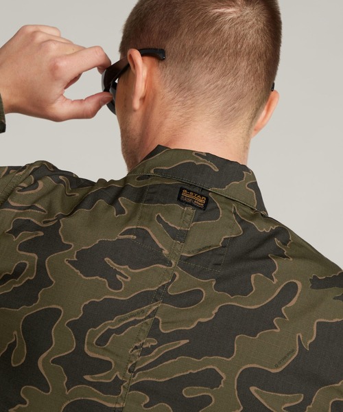 G-STAR(ジースター)の「Slant Pocket Regular Shirt/デザインポケットカモフラジップシャツジャケット(シャツ/ブラウス・メンズ・カモフラージュ・SMALL/MEDIUM/LARGE)」の6枚目の写真