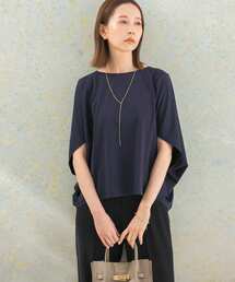 URBAN RESEARCH ROSSO WOMEN | ボートネック5分袖ドルマンプルオーバー(Tシャツ/カットソー)