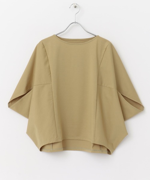 URBAN RESEARCH ROSSO WOMEN（アーバンリサーチ　ロッソ）の「ボートネック5分袖ドルマンプルオーバー（Tシャツ/カットソー・レディース・ベージュ/ネイビー/グレー/ホワイト・FREE）」の20枚目の写真