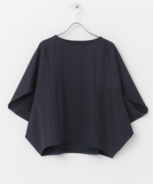 URBAN RESEARCH ROSSO WOMEN（アーバンリサーチ　ロッソ）の「ボートネック5分袖ドルマンプルオーバー（Tシャツ/カットソー・レディース・ベージュ/ネイビー/グレー/ホワイト・FREE）」の21枚目の写真