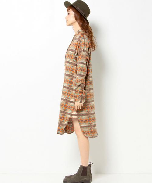 Another Edition（アナザーエディション）の「Another Edition×binduネルネイティブワンピース/BCAE×bindu NEL NTV OP◆（ワンピース・レディース・ブラウン/ネイビー・フリー）」の10枚目の写真