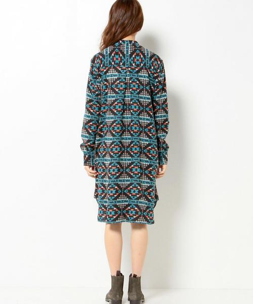 Another Edition（アナザーエディション）の「Another Edition×binduネルネイティブワンピース/BCAE×bindu NEL NTV OP◆（ワンピース・レディース・ブラウン/ネイビー・フリー）」の5枚目の写真