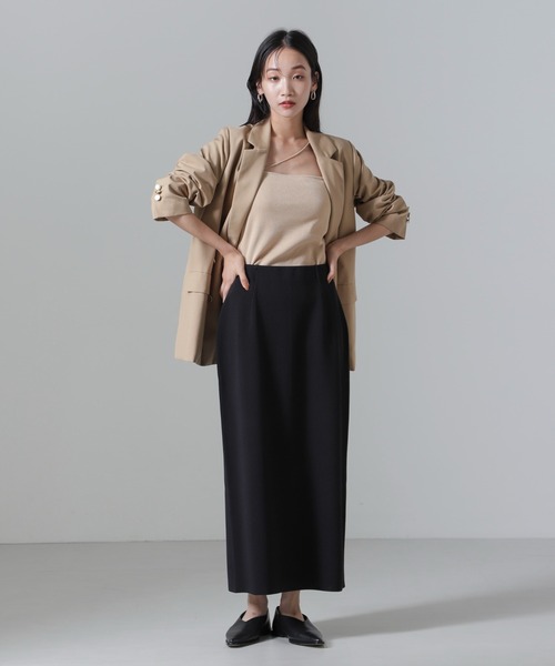 NANO universe（ナノユニバース）の「総針ニットスカート（スカート・レディース・ブラック/ライトブラウン/グレー系その他4・FREE）」の13枚目の写真