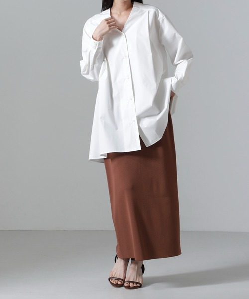 NANO universe（ナノユニバース）の「総針ニットスカート（スカート・レディース・ブラック/ライトブラウン/グレー系その他4・FREE）」の18枚目の写真