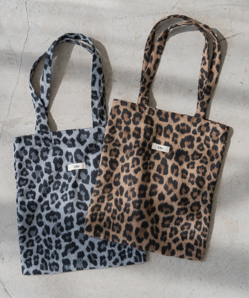 Spick & Span(スピックアンドスパン)の「Uhr / ウーア * Spick & Span 別注LEOPARD Tote Bag(トートバッグ・レディース・グレー/ブラウン・FREE)」の10枚目の写真