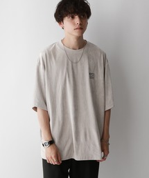 RAGEBLUE | ワンポイント刺繍/カットスウェードTシャツ(Tシャツ/カットソー)