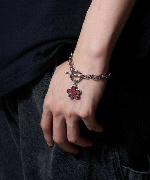 WEGO（ウィゴー）の「WEGO/変型ストーンブレス（ブレスレット・メンズ・レッド/ブラック系その他/グリーン・FREE）」の14枚目の写真