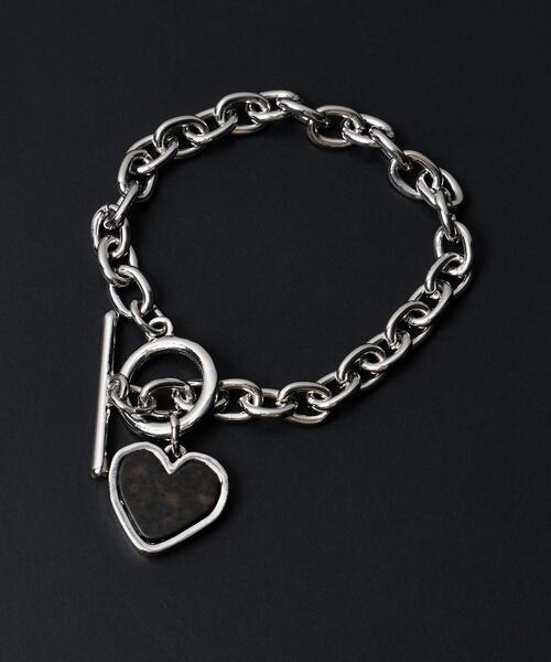 WEGO（ウィゴー）の「WEGO/変型ストーンブレス（ブレスレット・メンズ・レッド/ブラック系その他/グリーン・FREE）」の4枚目の写真